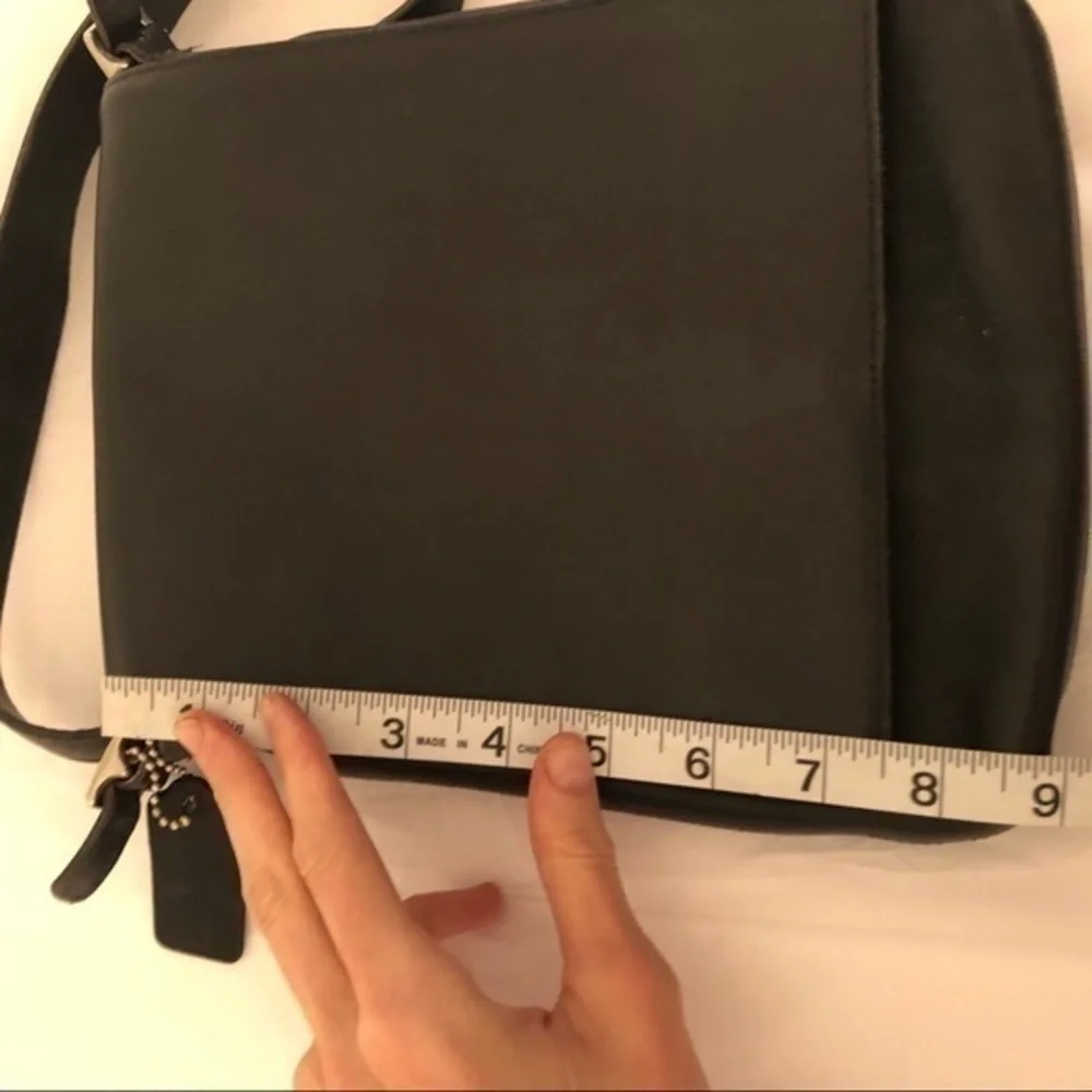 COACH vintage leather flap bag